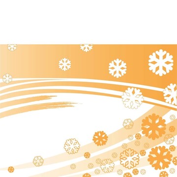 橙色條紋雪花
