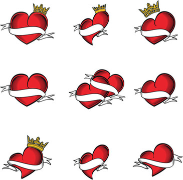 crown2心紋身