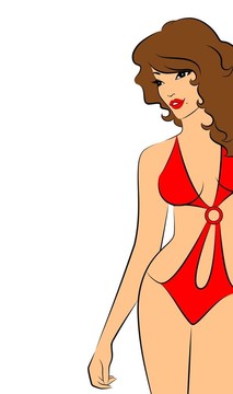 性感美女剪影