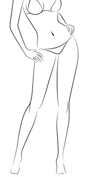 性感美女剪影