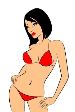 性感美女剪影