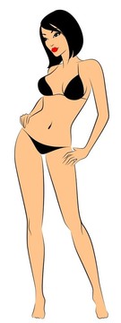 性感美女剪影