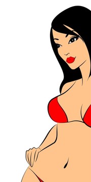性感美女剪影