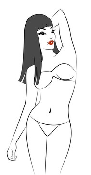 性感美女剪影