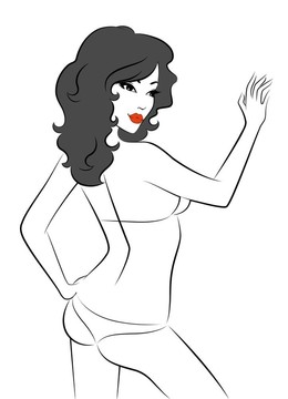性感美女剪影