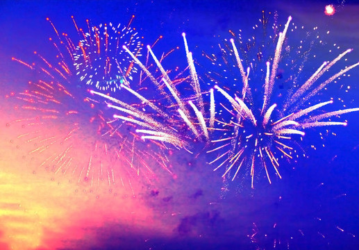 夜空中的煙花