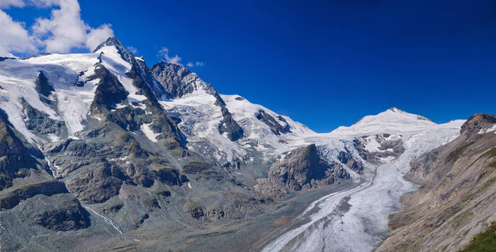 冰川Grossglockner。奧地利。展開圖