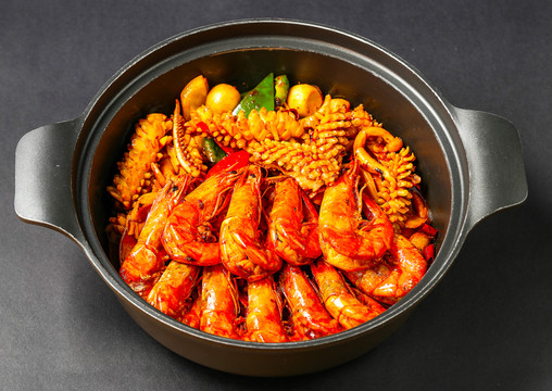 香辣海鮮煲