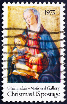 1975美國(guó)Madonna多梅尼哥·基爾蘭達(dá)約郵票