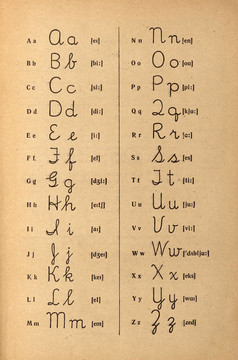古老字體的舊書