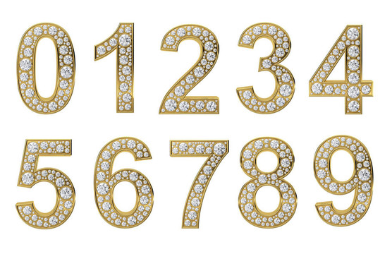 金色鉆石的數(shù)字