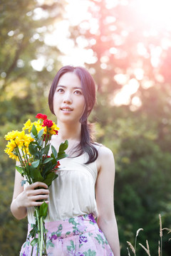 美麗的亞洲女子