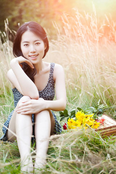 美麗的亞洲女子