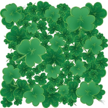 三葉草為st.patrick `背景有一個(gè)快樂(lè)的三葉草的一天；圖