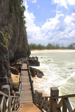 登嘉樓沿海海灘木板路