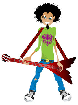 電吉他男孩