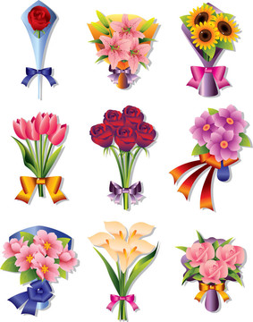 花束的圖標(biāo)