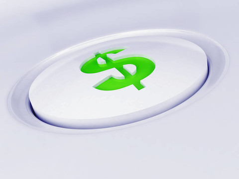 白色塑料按鈕綠色警示標(biāo)志