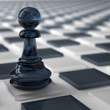 象棋棋子上暗顏色的玻璃棋子