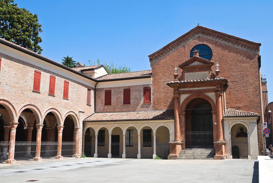 圣安娜的演講。Ferrara。Emilia Romagna。意大利.