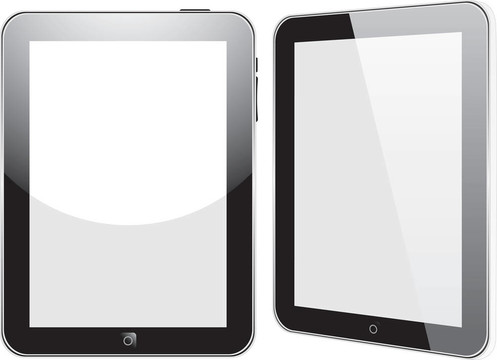 向量概念平板電腦iPad PS。無透明度效應(yīng)。從而只