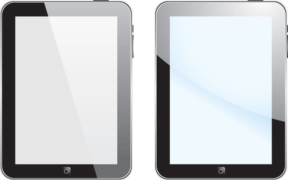 向量概念平板電腦iPad PS。無透明度效應(yīng)。從而只
