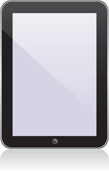 向量概念平板電腦iPad PS。無透明度效應(yīng)。從而只