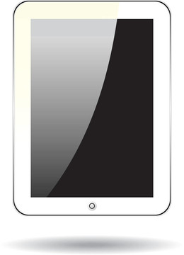向量概念平板電腦iPad PS。無透明度效應(yīng)。從而只