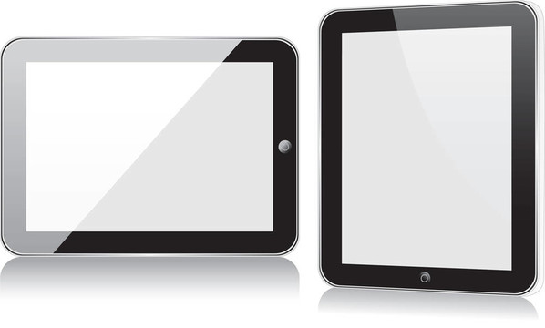 向量概念平板電腦iPad PS。無透明度效應(yīng)。從而只