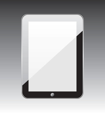 向量概念平板電腦iPad PS。無透明度效應(yīng)。從而只