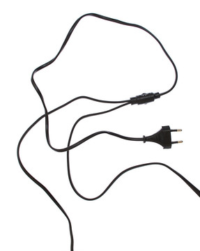 白色絕緣黑電纜