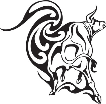 部落風(fēng)格的公牛-圖像。