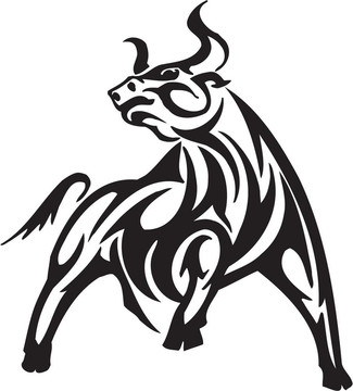 部落風(fēng)格的公牛-圖像。