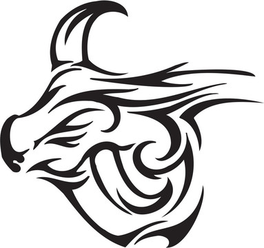 部落風(fēng)格的公牛-圖像。