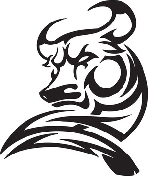 部落風(fēng)格的公牛-圖像。