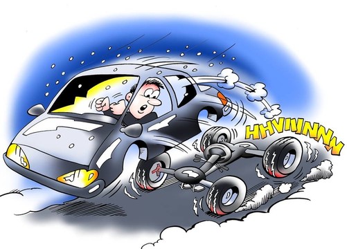 剎車失靈的汽車