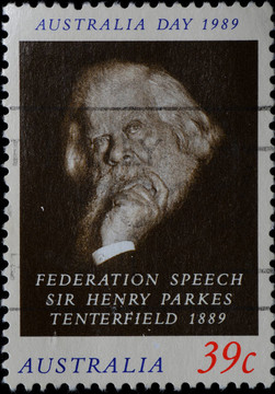 聯(lián)合會演講的Henry Parkes Tenterfield先生