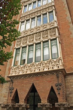 Casa Terrades（Casa de les punxes）陽臺；巴塞羅那