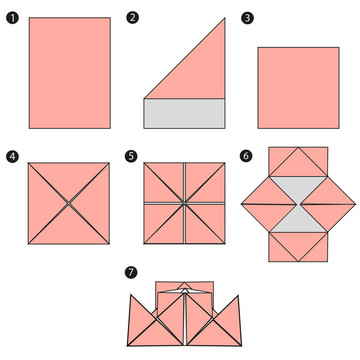設(shè)計(jì)建造的折紙船絲毫