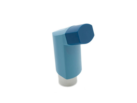 藍(lán)色的哮喘吸入器
