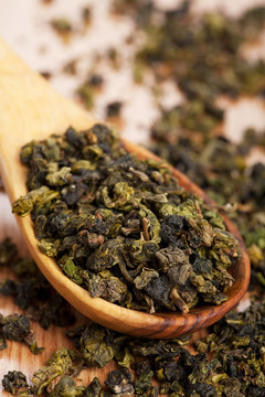 干燥的綠茶