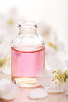 精油和花