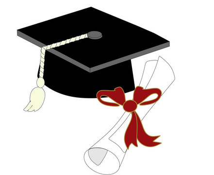 Single Graduation Cap與文憑