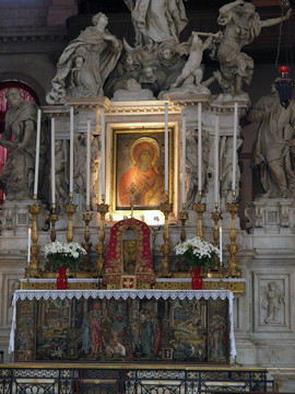 Santa Maria Della慰問了感謝或提供的Virgin Mary對他瘟疫了幾乎三分之一的威