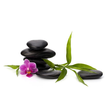禪意平衡。水療與保健概念。
