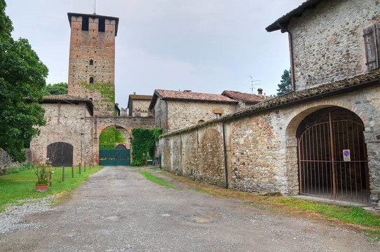 vigolzone城堡。Emilia Romagna。意大利.