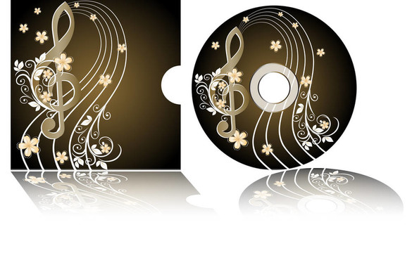 用高音譜號(hào)CD標(biāo)簽