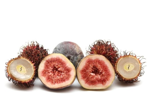 異國情調(diào)的水果：紅毛丹和圖編制