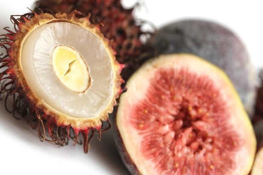 異國情調(diào)的水果：紅毛丹和圖編制