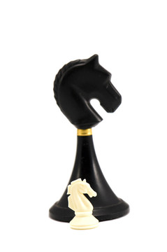 孤立的兩個國際象棋騎士